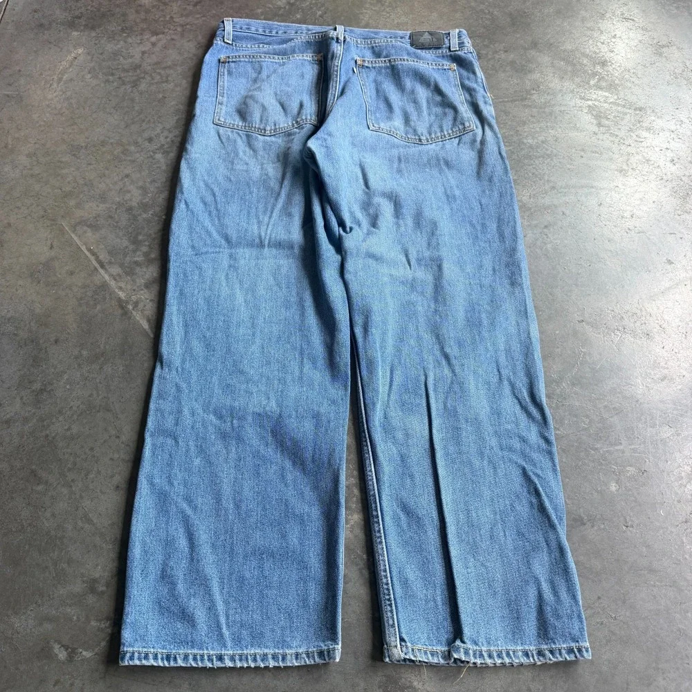 Vtg Levis Silver Tab Denim Jeans Size 34x31 Low And Loose Y2K 90s Baggy Wide Leg